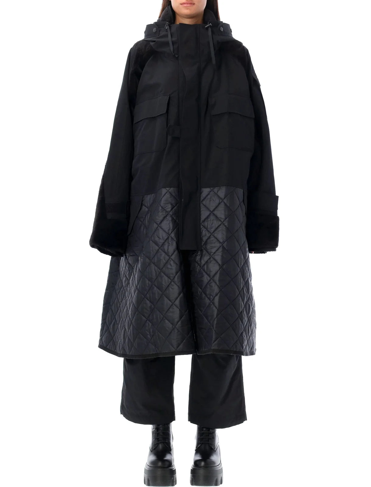 Junya Watanabe Quilted Panelled Parka