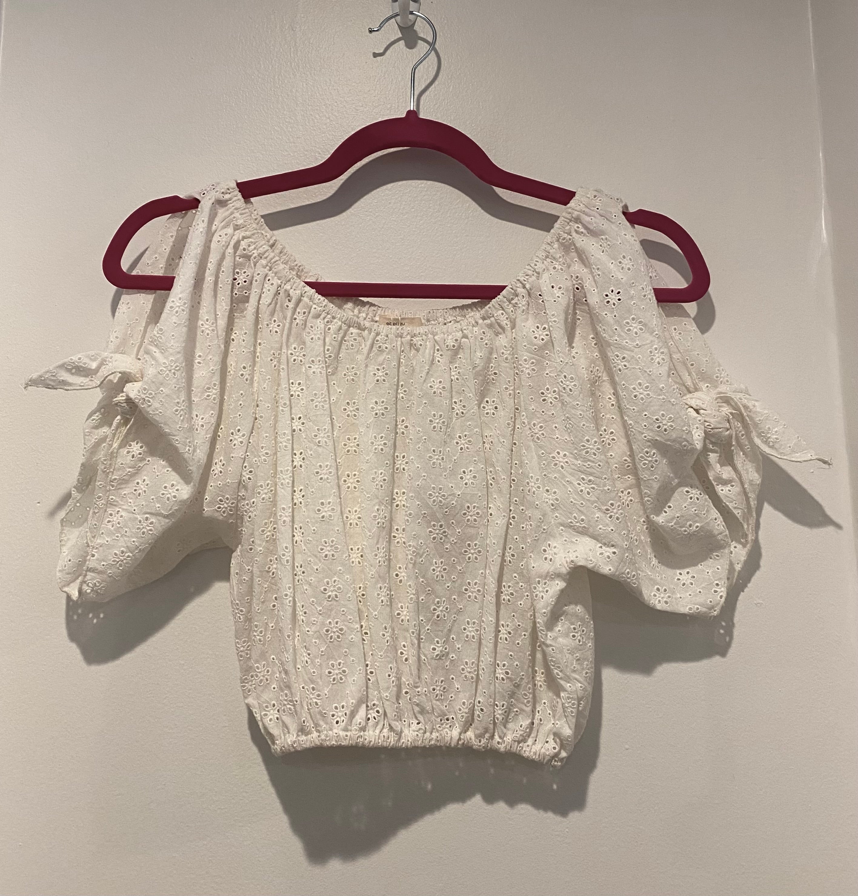 Eberjey Eyelet Cropped Too