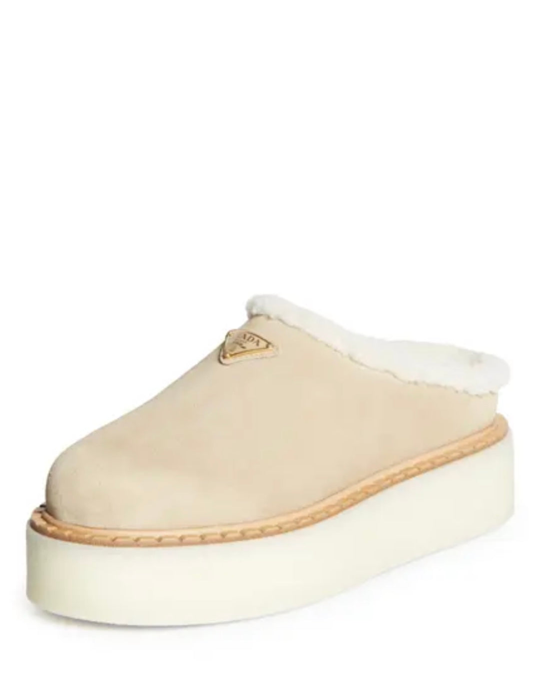 Prada - Evolve Genuine Shearling Clog