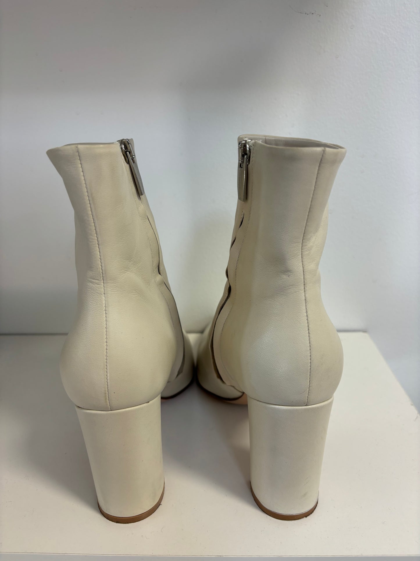 Gianvito Rosie Leather Heeled Booties