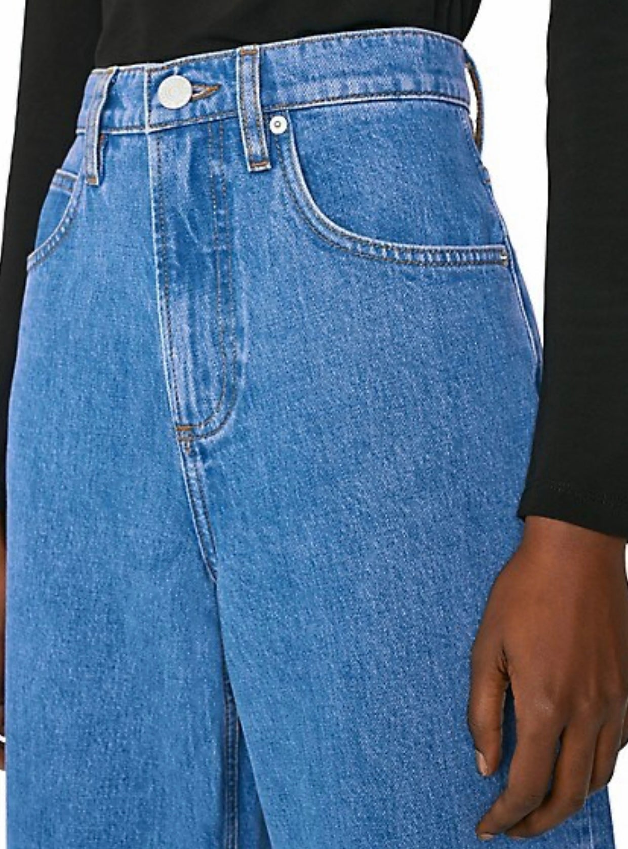 FRAME - Rolled High-Rise Wide-Leg Jean