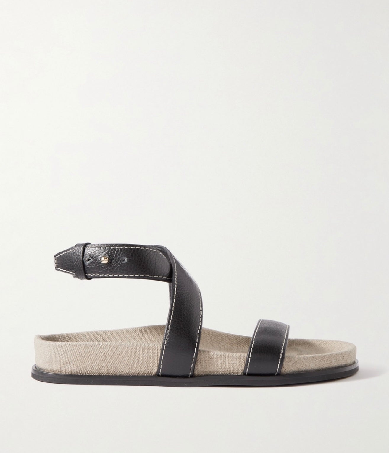 Toteme - Black Leather Sandals