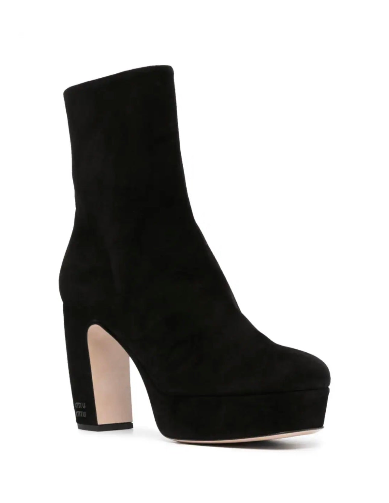 Miu Miu - 90mm suede ankle boots