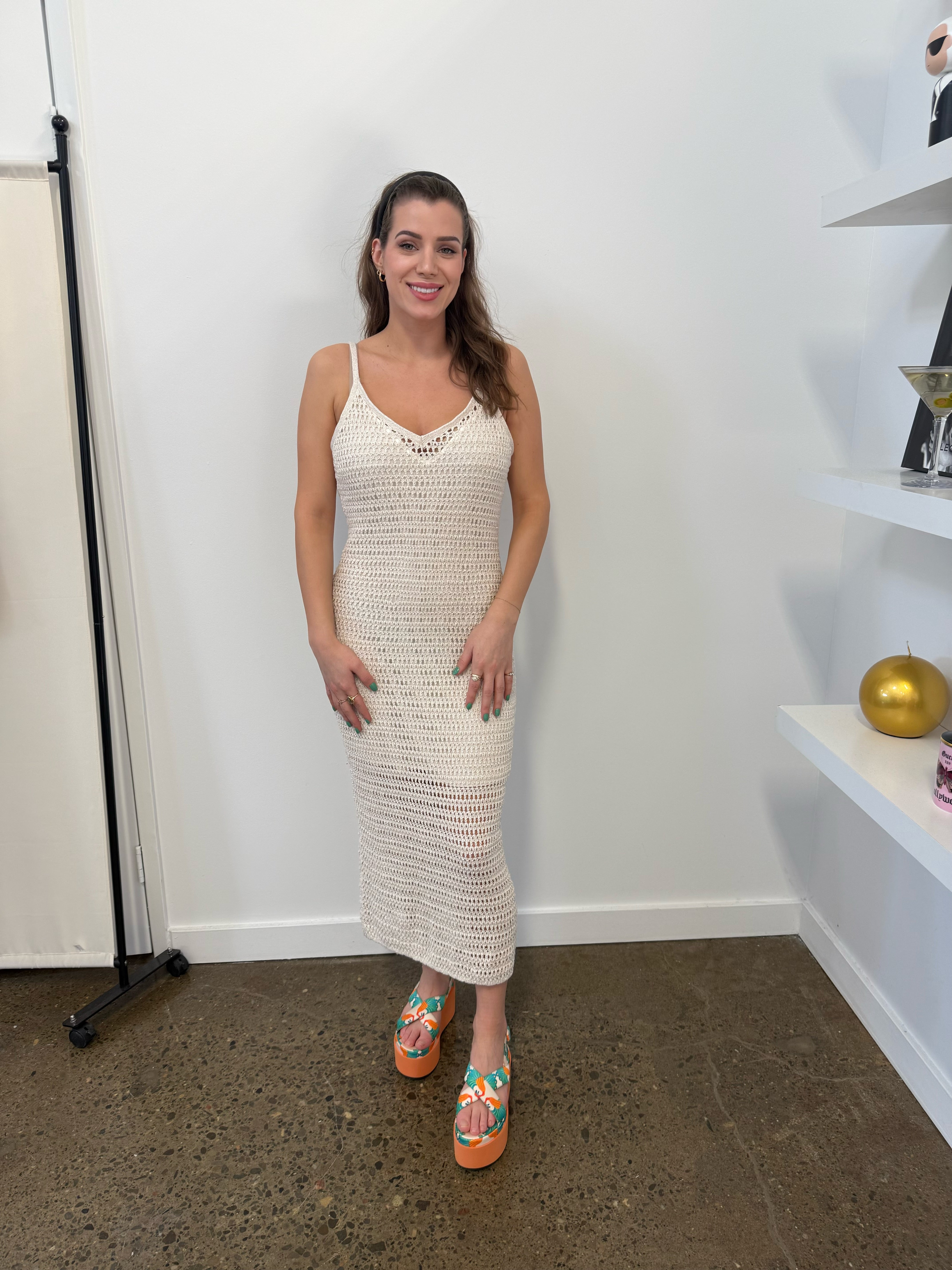 Abercrombie & Fitch - Crochet MIDI Dress