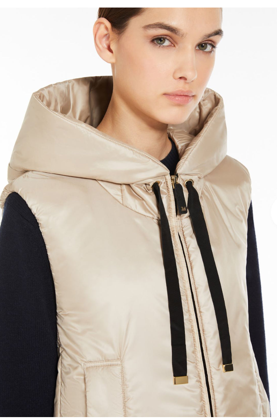 Max Mara - The Cube water repellent canvas midi gilet