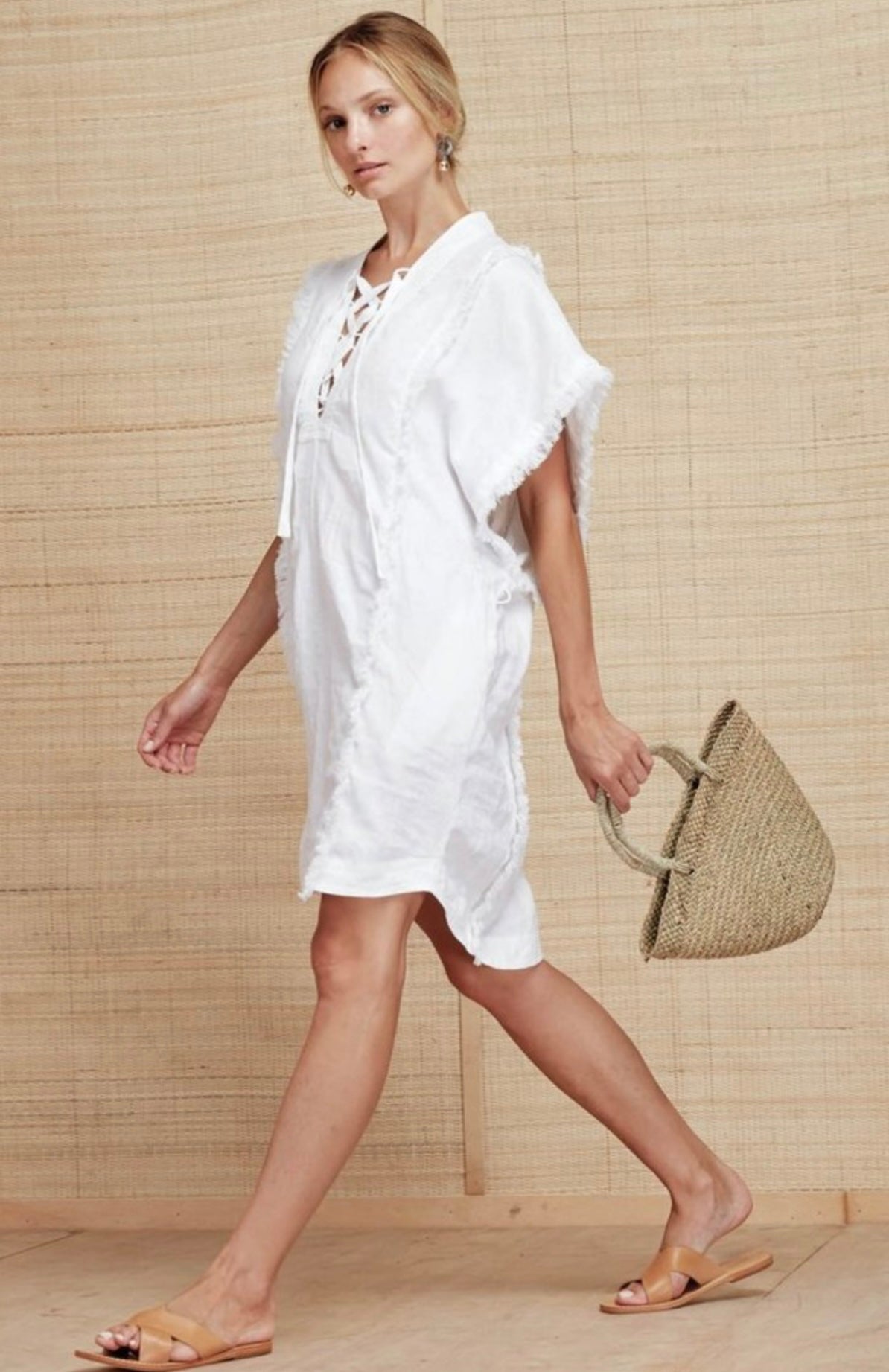 MAGALI PASCAL - WHITE LINEN DRESS