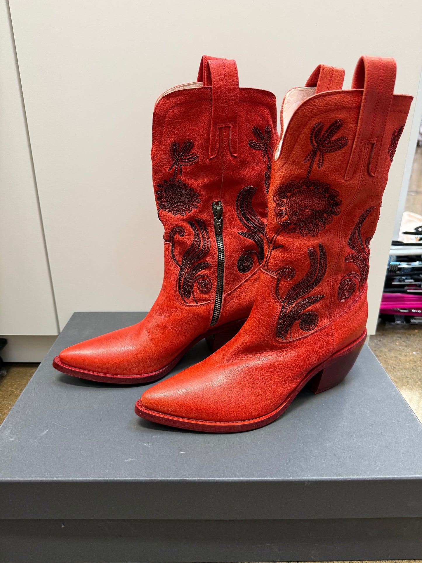 FAUZIAN JEUNESSE - Red Western Boot