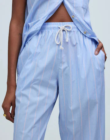 DONNI light blue pink stripe pants