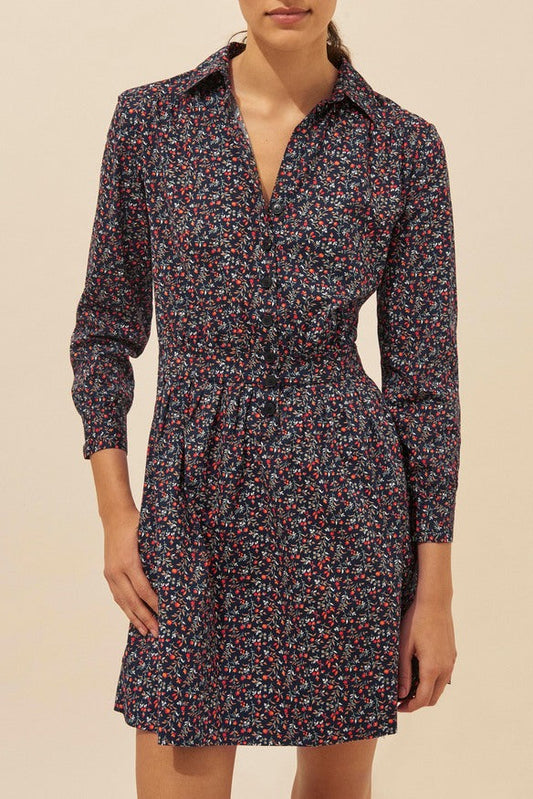 BA&SH Floral Button Up Dress