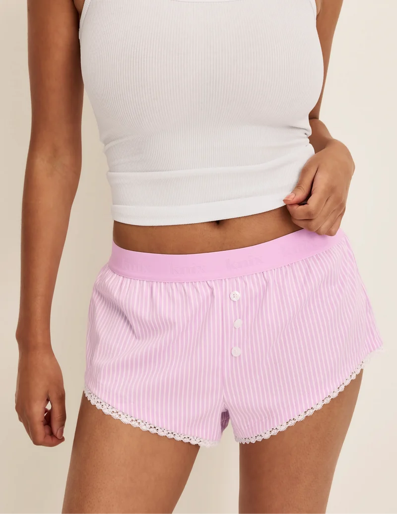 KNIX super leak proof dream pink stripe mini short NEW