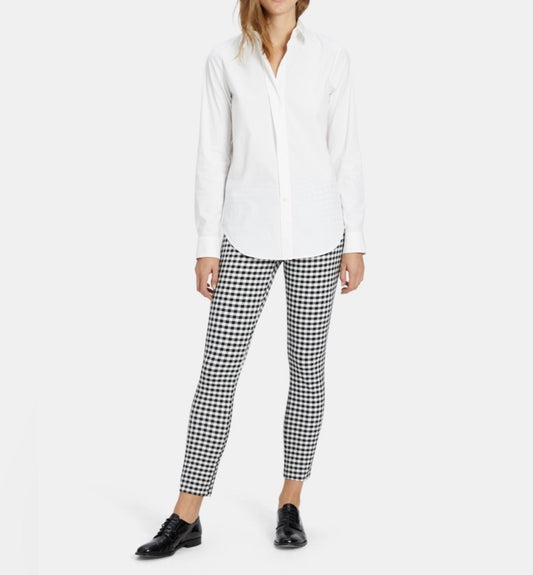 THEORY - BLACK/WHITE CHECK PANTS