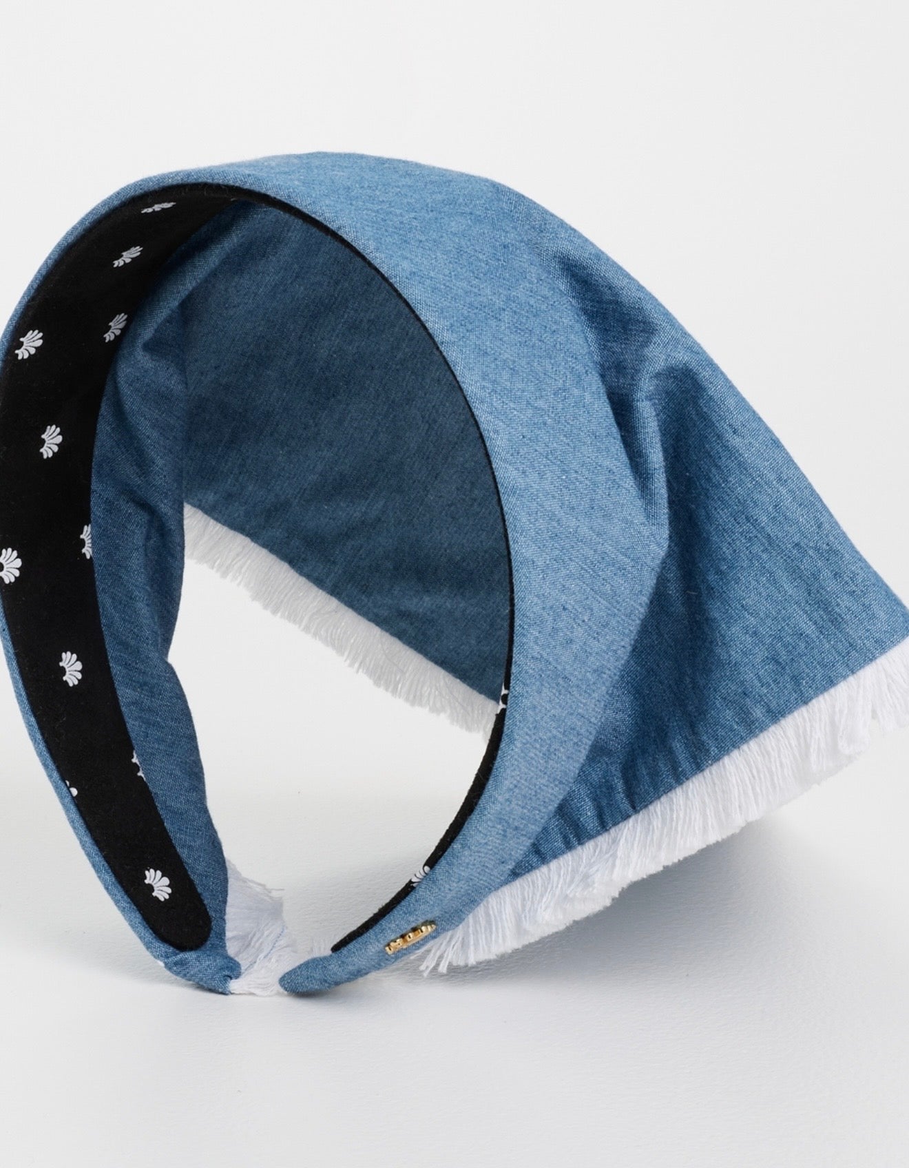 Lele Sadoughi - Jackie Chambray Hankerchief Headband