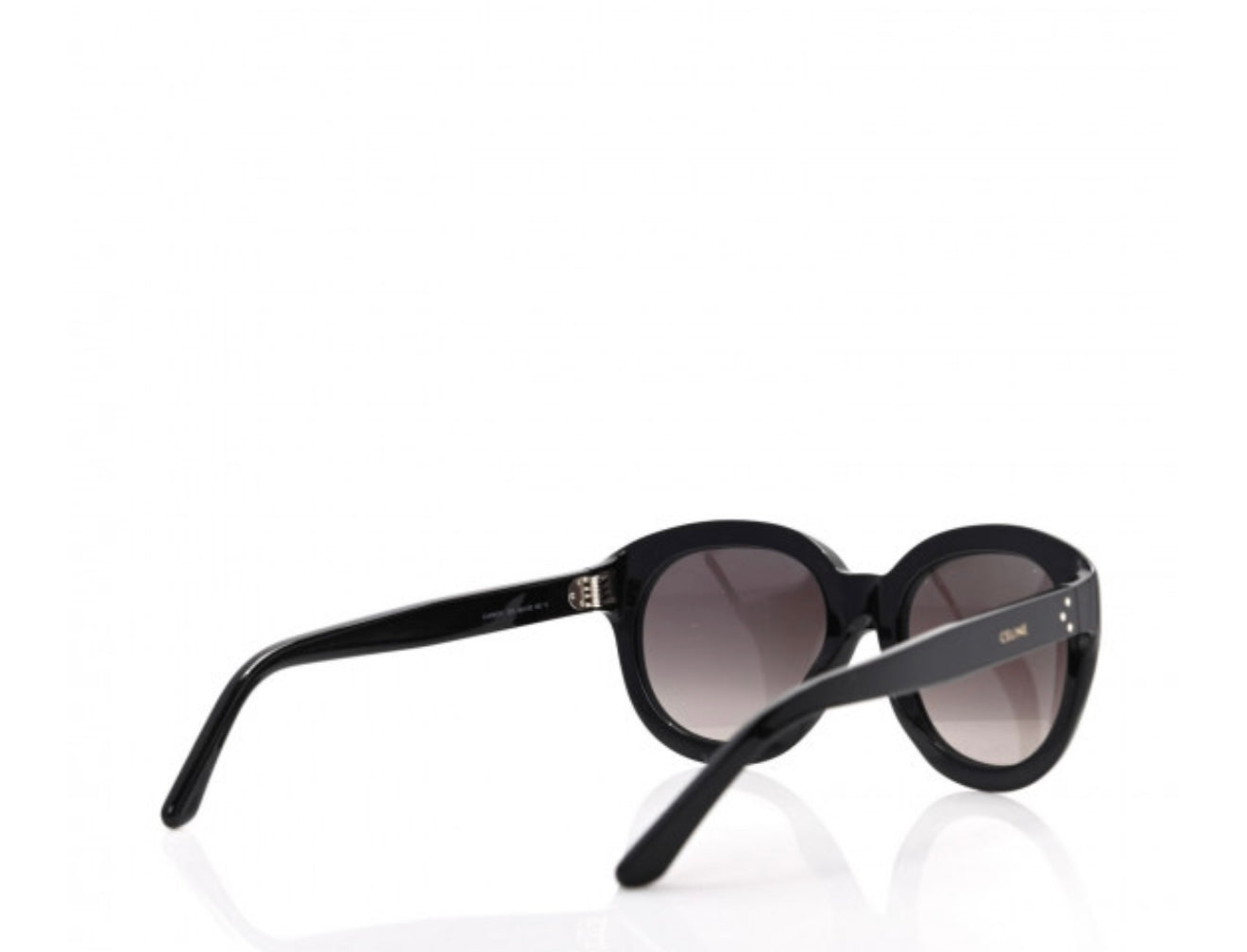 CELINE 
Acetate Round Sunglasses CL400711 Black