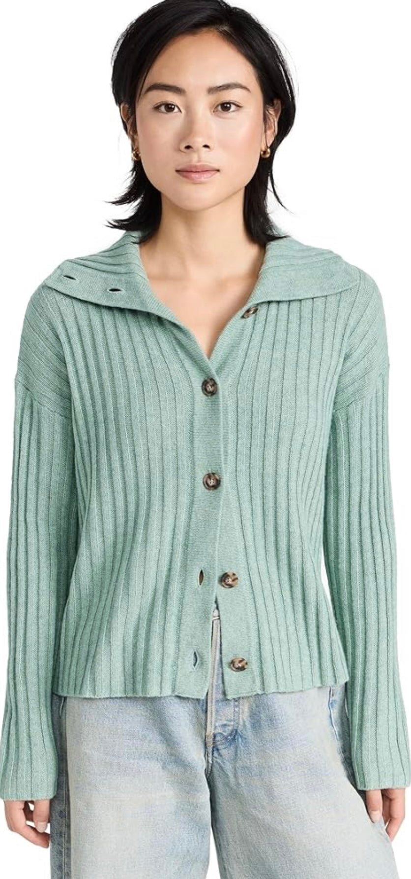 Madewell- Oversize-Collar Cardigan Sweater
