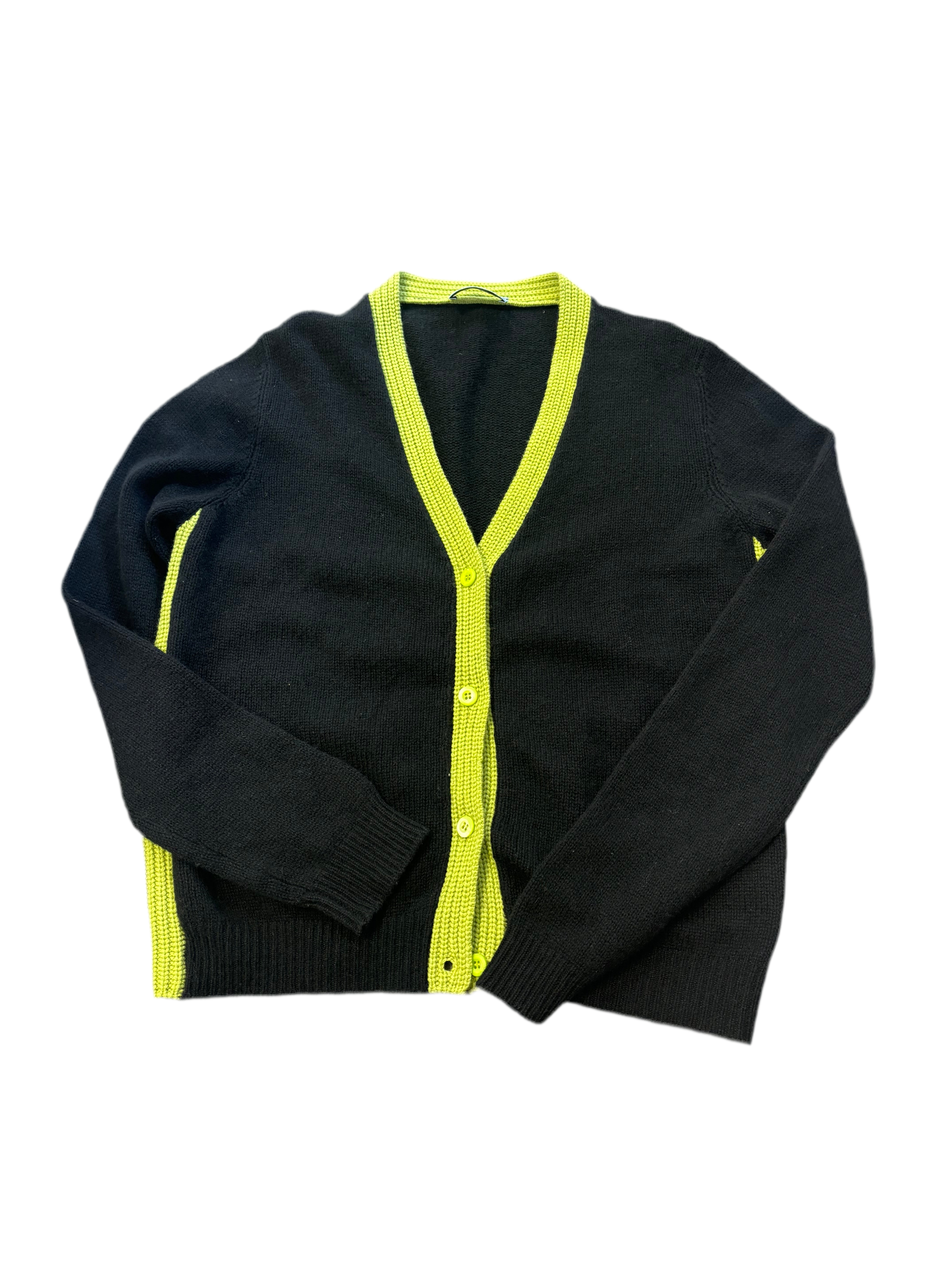 PRADA black/green cardi