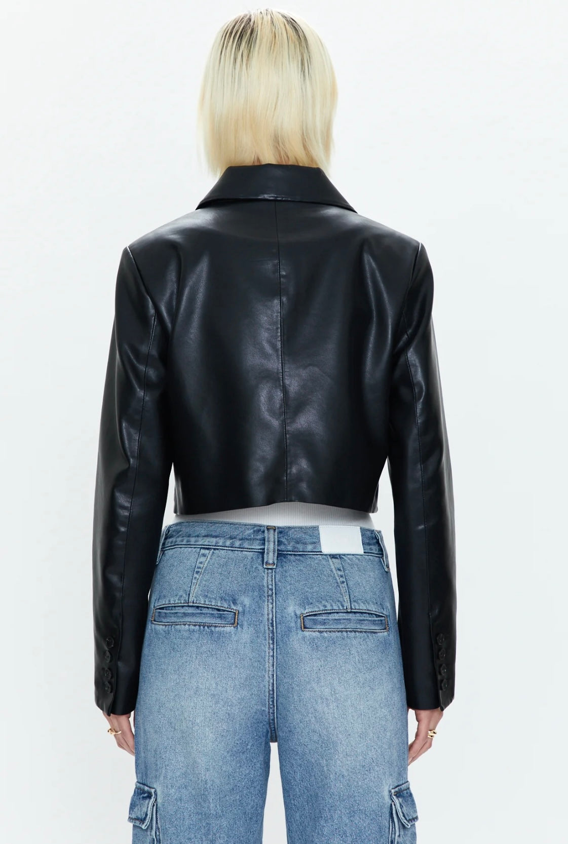 PISTOLA - JOLIE CROPPED BLAZER - NOIR