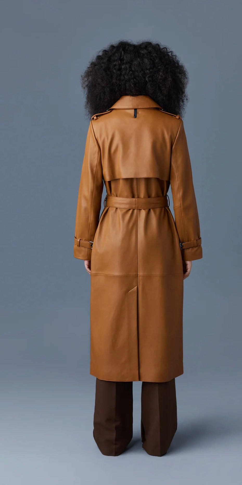 MACKAGE - Gael Leather Trench with Belt