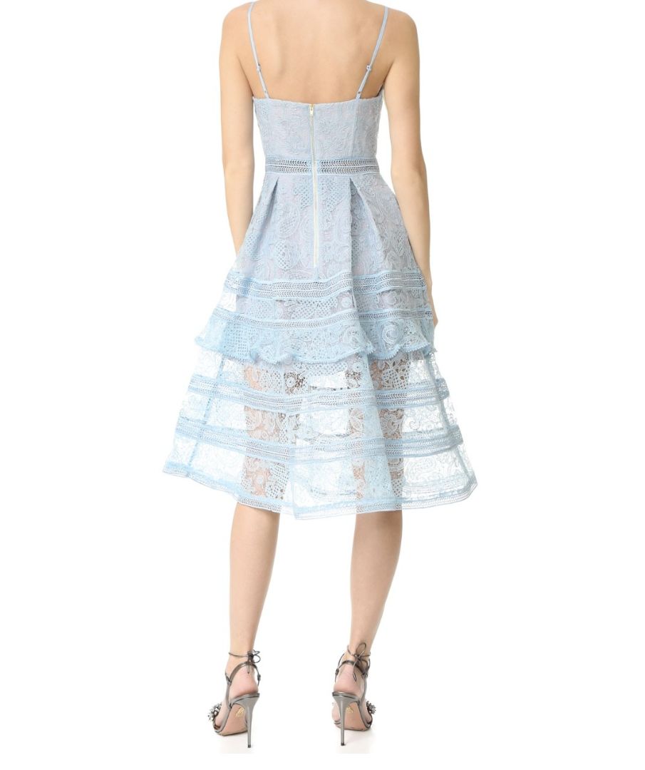Self Portrait Paisley Lace Midi Dress
