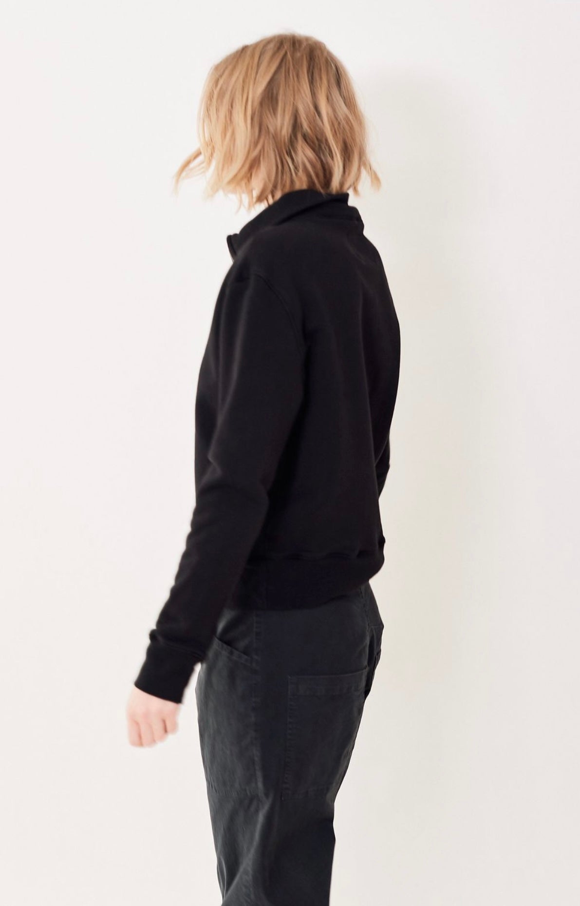 Nili Lotan Bentley Quarter Zip Sweatshirt