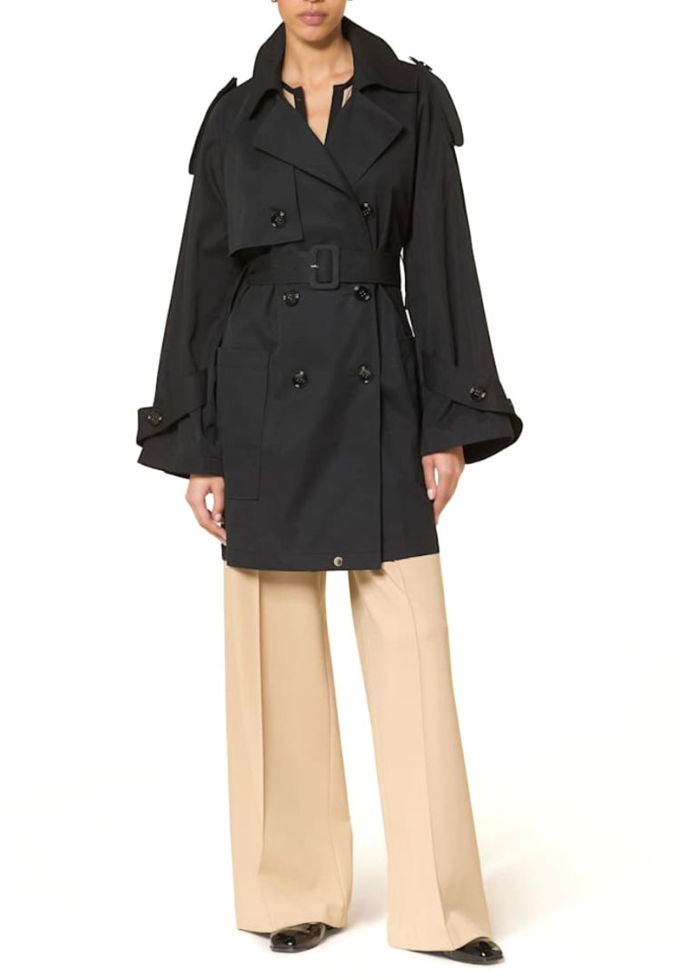 DOROTHEE SCHUMACHER Belted Midi Length Trench Coat