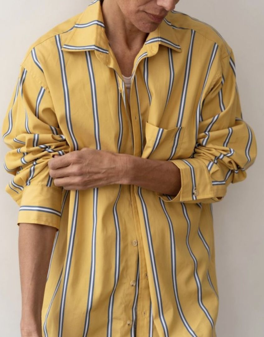 Donni Striped Button Down Shirt