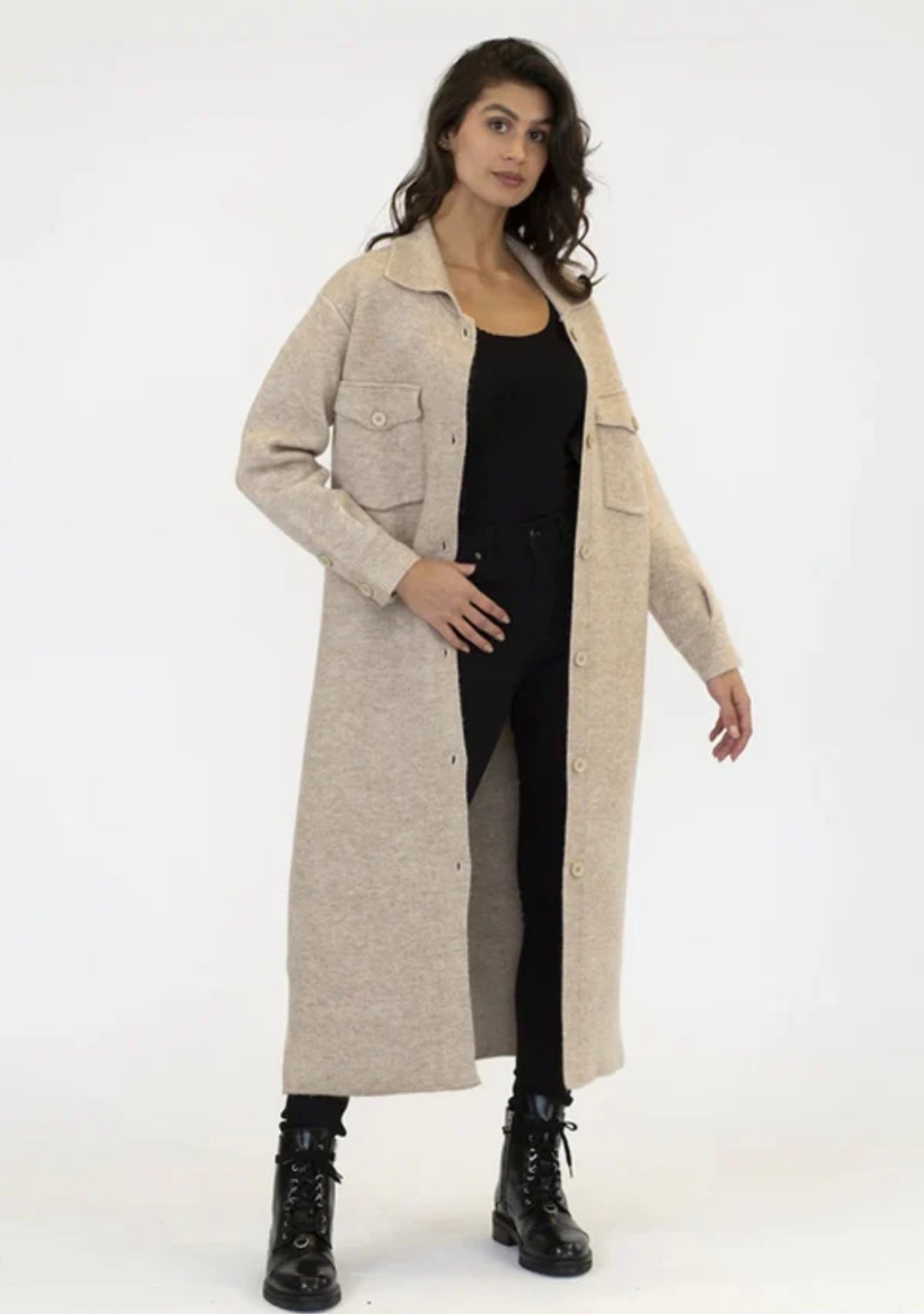 Lyla + Luxe Button Up Coat