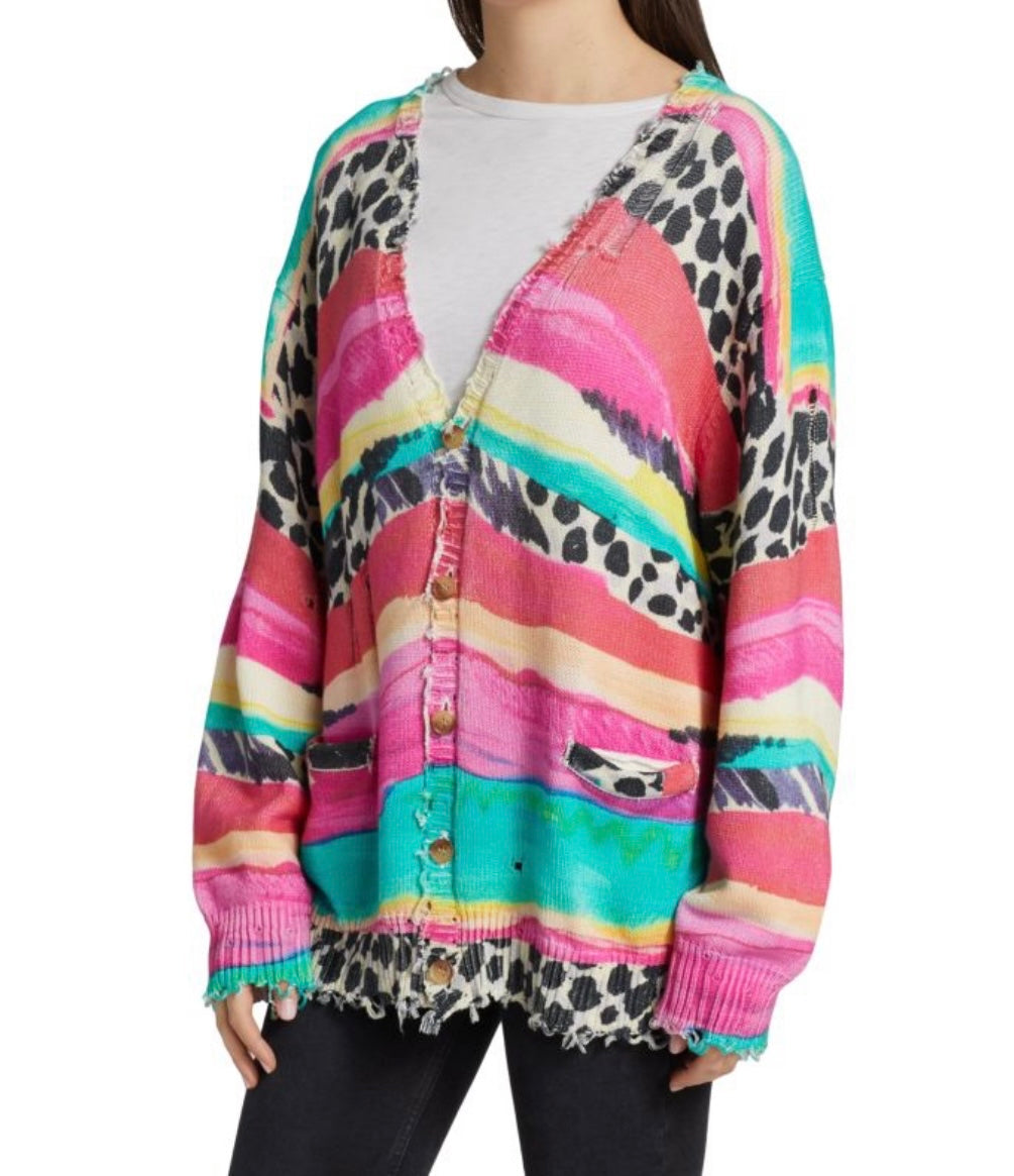 R13 Multi Strip Cardigan