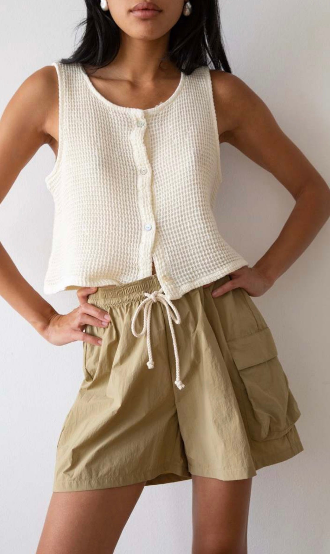 DONNI the chino drawstring shorts