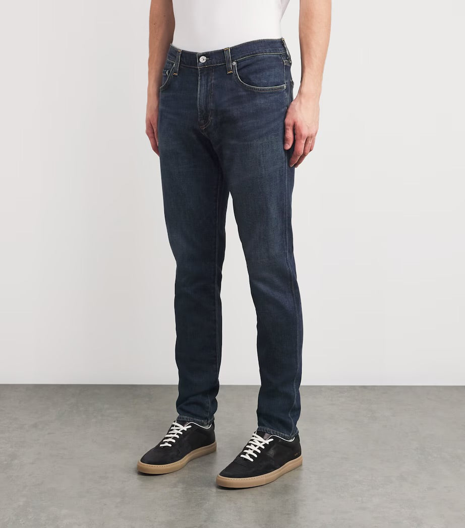 CITIZENS OF HUMANITY mens NWT blue jeans, the london slim taper, shade prospect