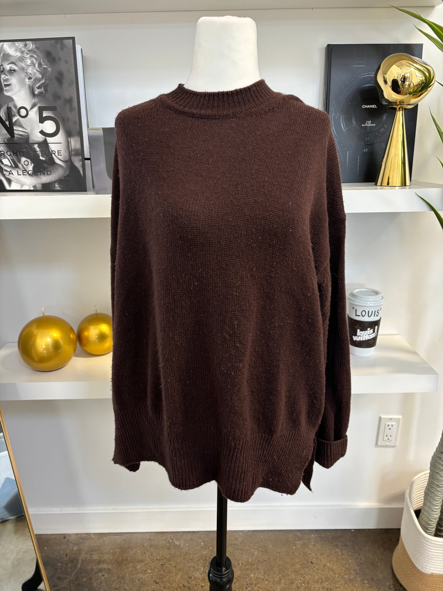 JILL SANDER brown sweater