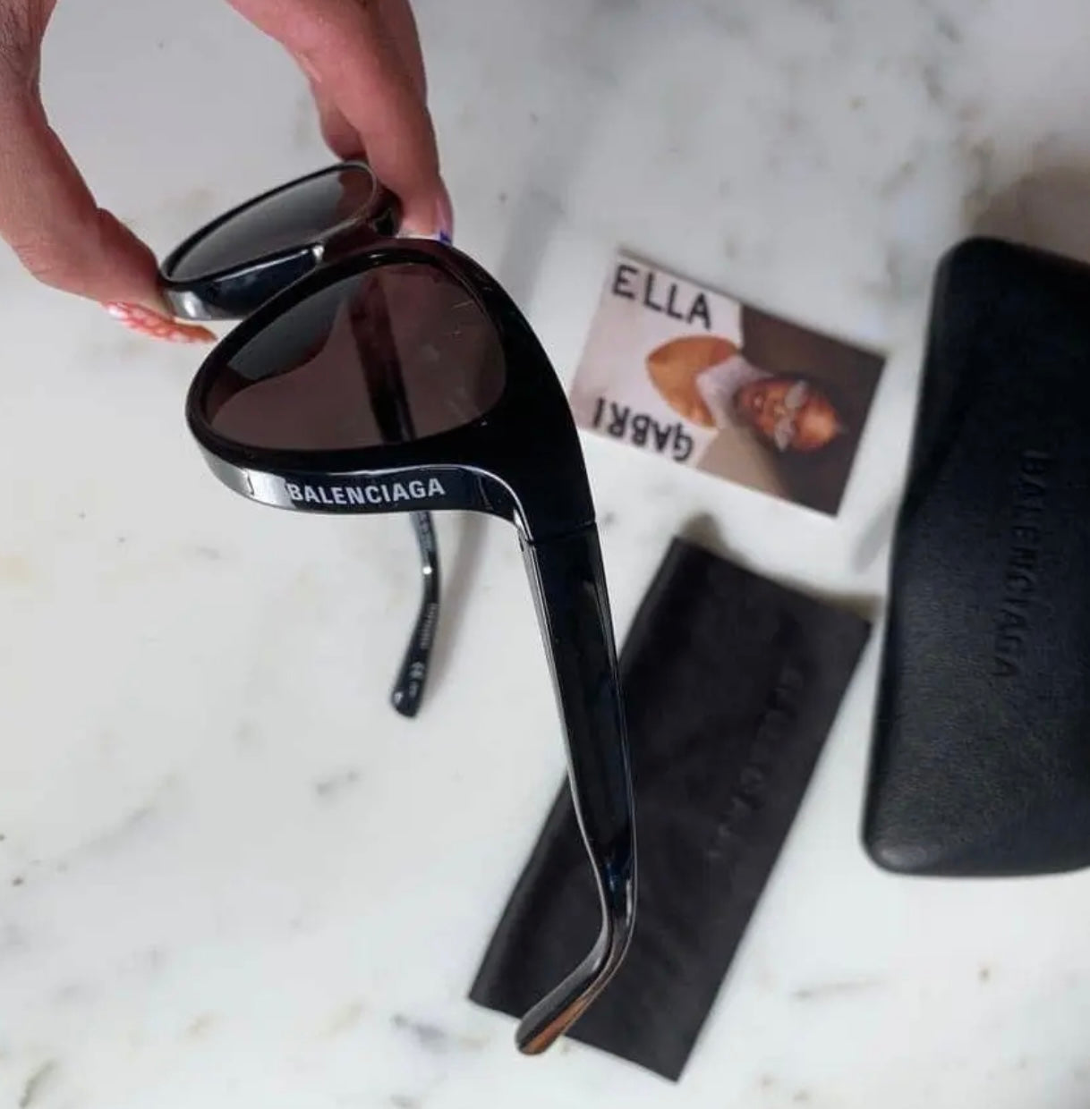 Balenciaga - Black Cat Eye Sunglasses