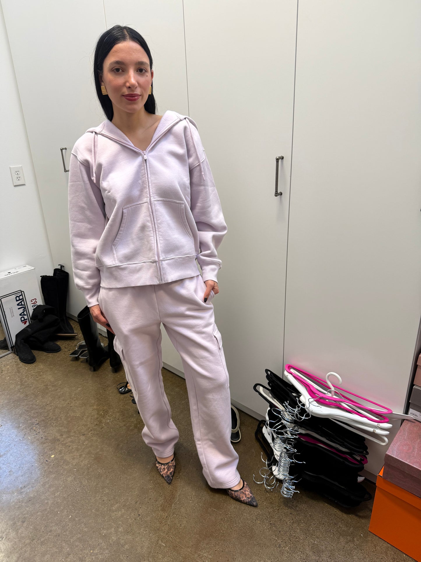 Aritzia - Lavender Sweat Fleece Collection Set