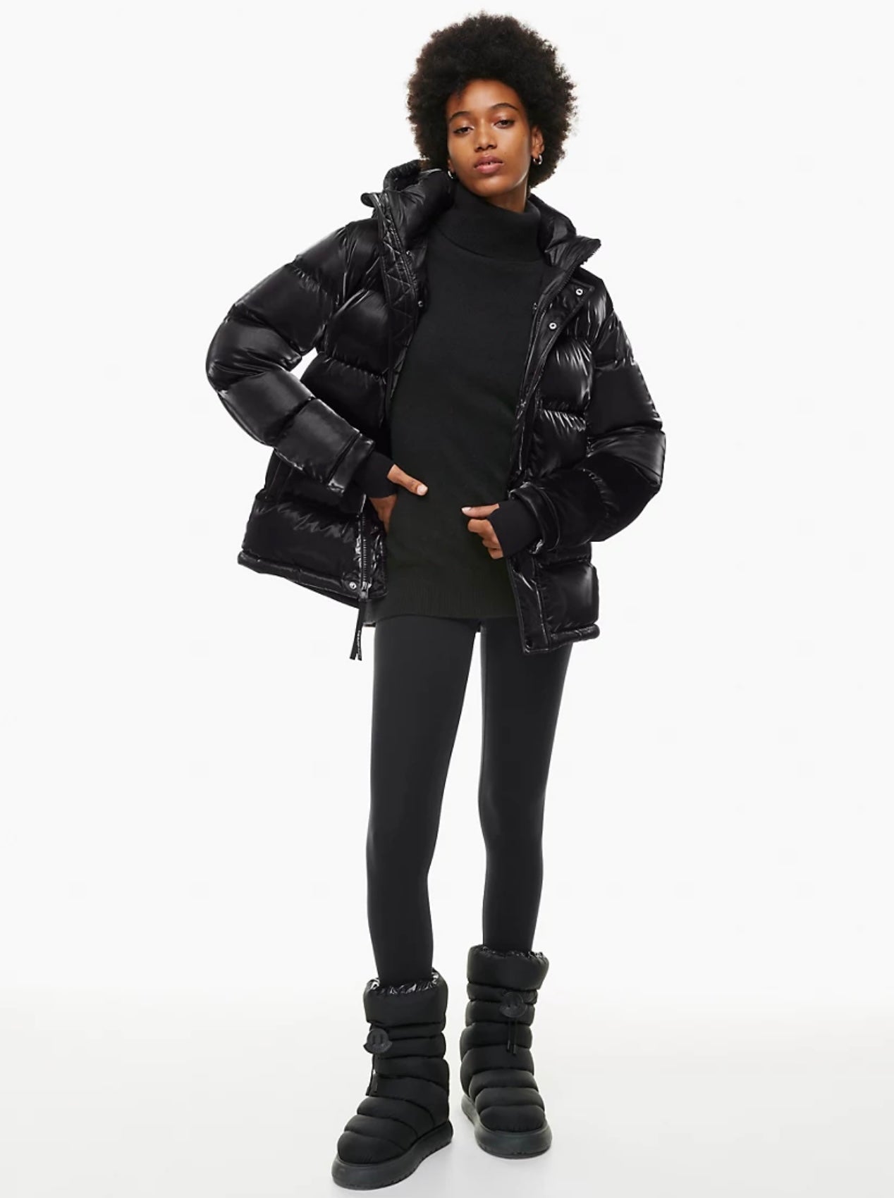 The Super Puff- 
Liquid Shine goose down puffer jacket