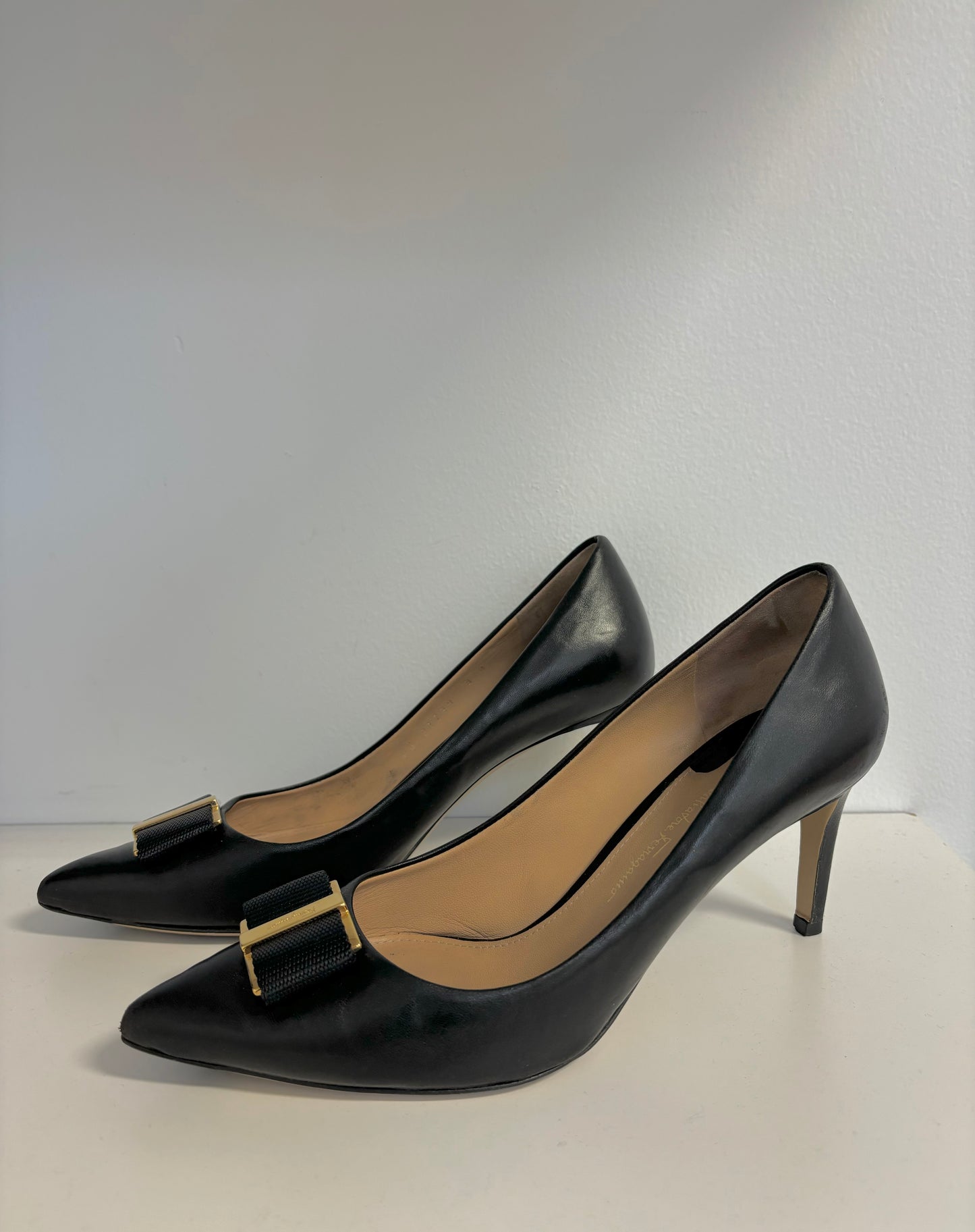 Salvatore Ferragamo Bow Accent Heels