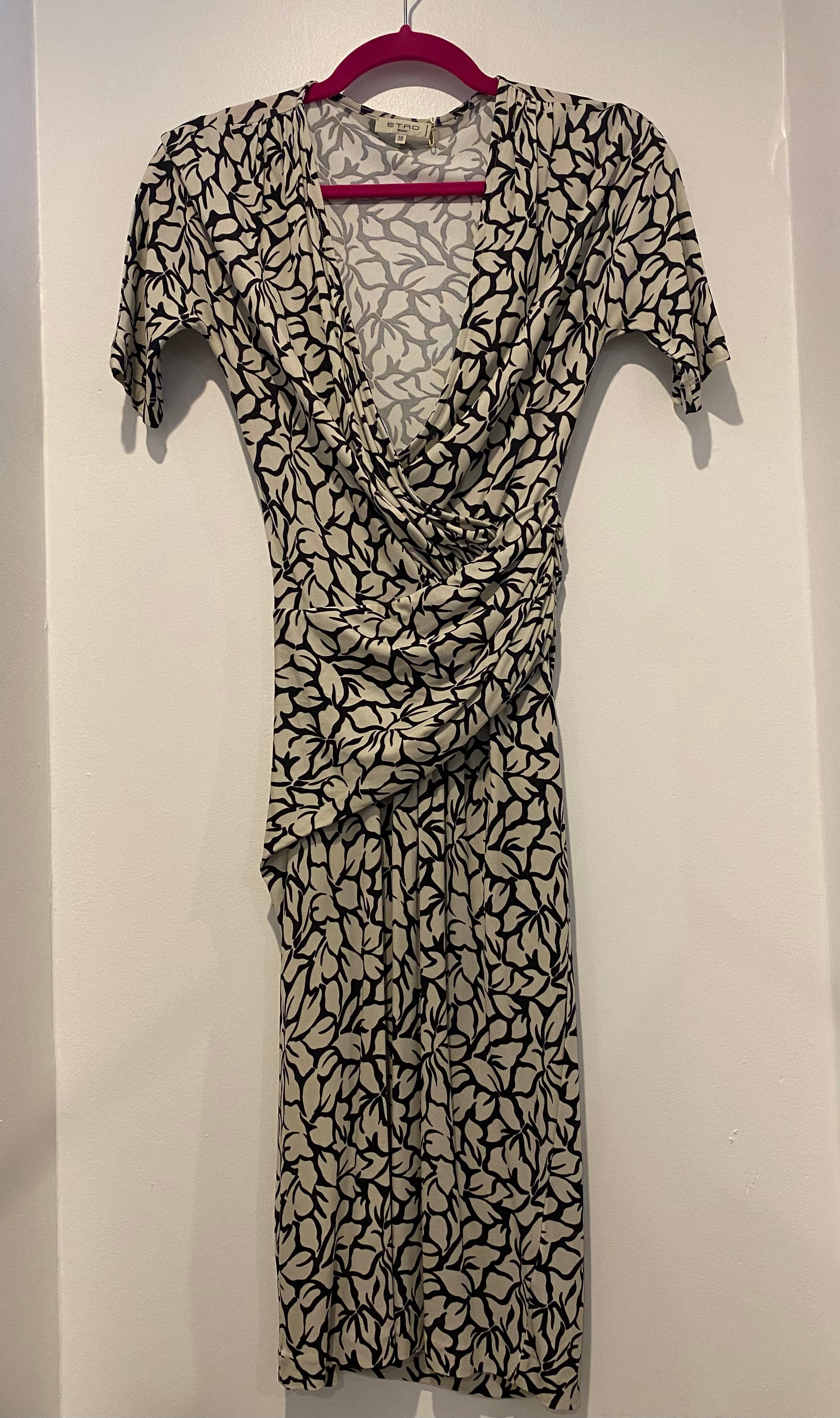 Etro Flower Print Wrap Dress