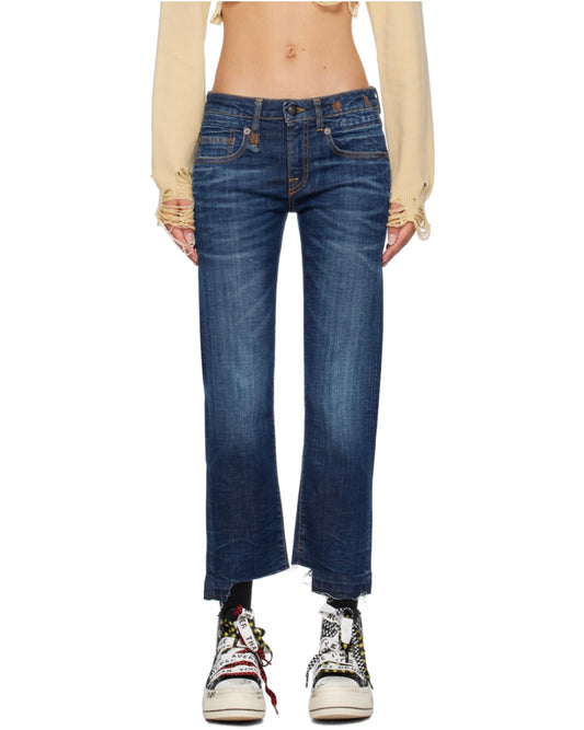 R13
Indigo Boy Straight Jeans