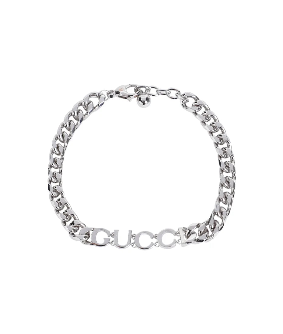 GUCCI script chain bracelet
