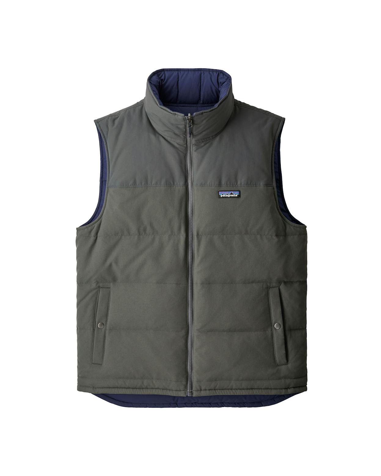 PATAGONIA MENS grey reversible puffer vest