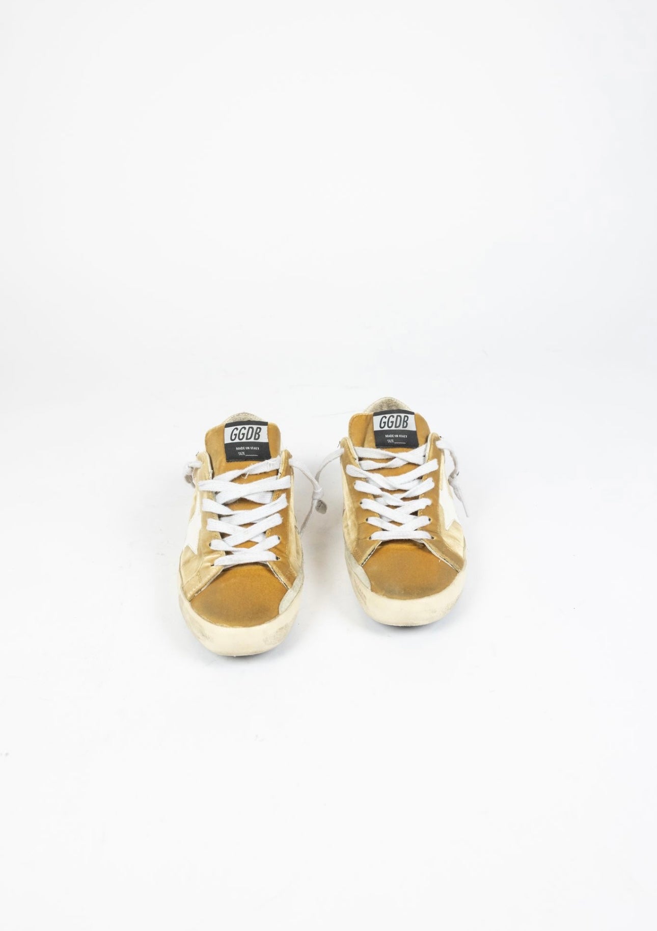 GOLDEN GOOSE - gold velvet sneakers