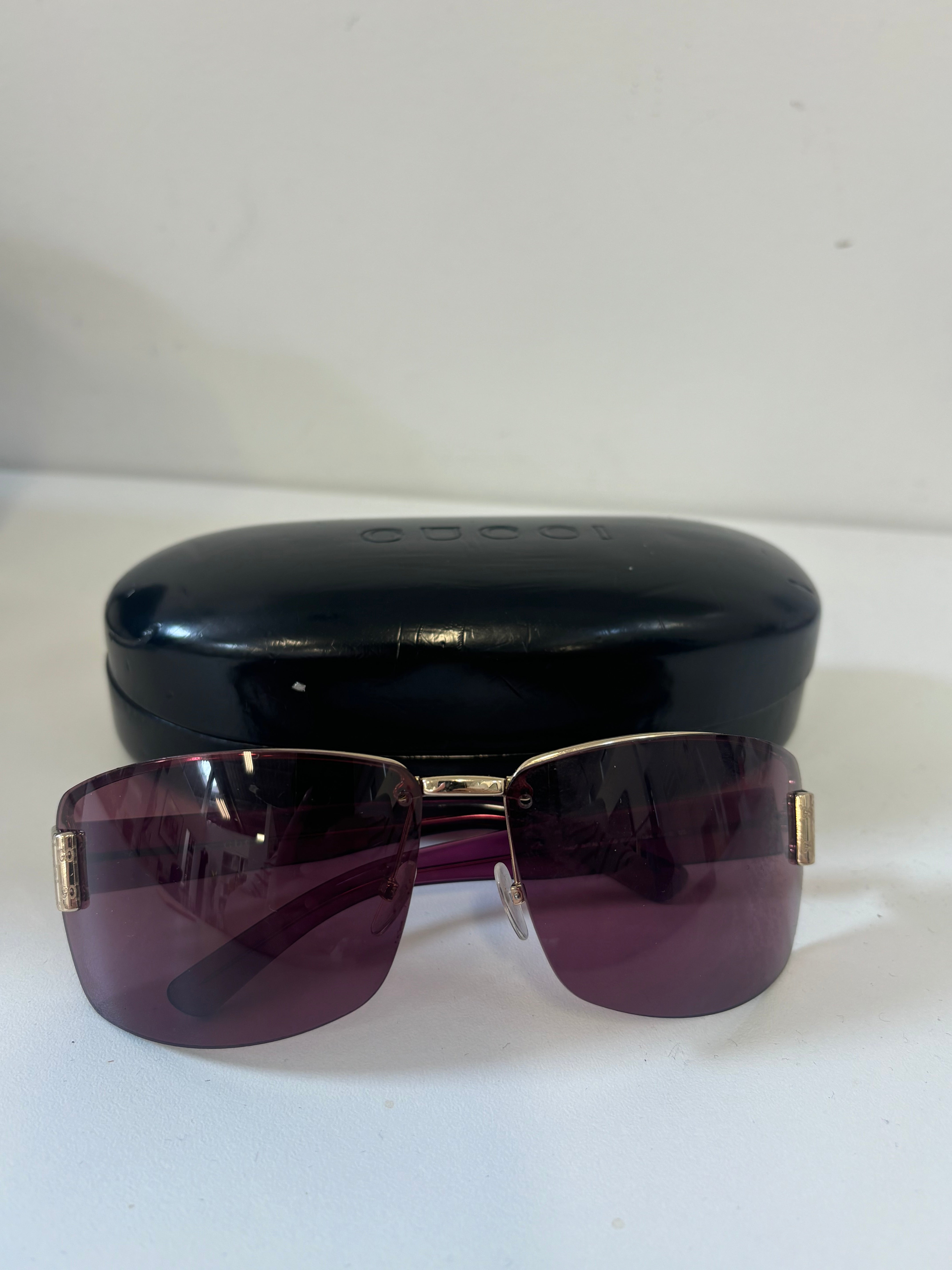 GUCCI pink/purple sunglasses