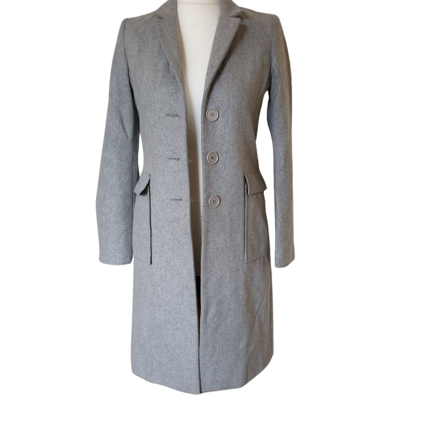 MAJE grey long coat