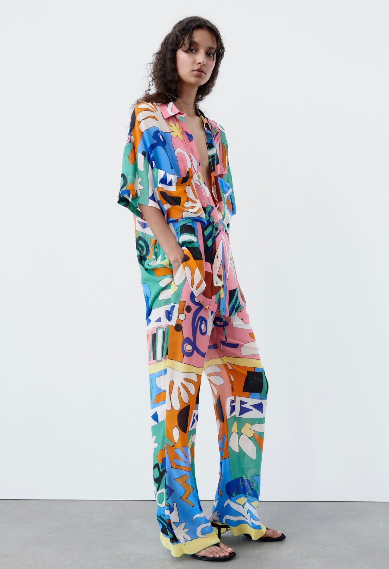 ZARA - Flowy Printed SET