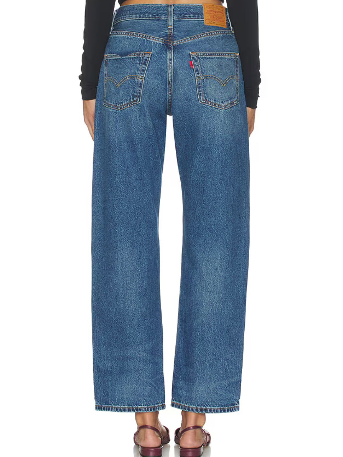 LEVIS 501 90s ankle jean, mid rise, straight leg, blue
