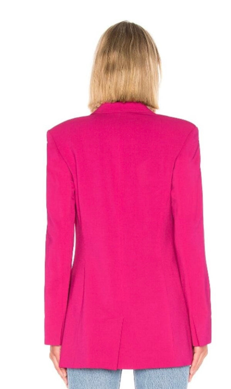 A.L.C
Vernay Button-front Blazer In Pink