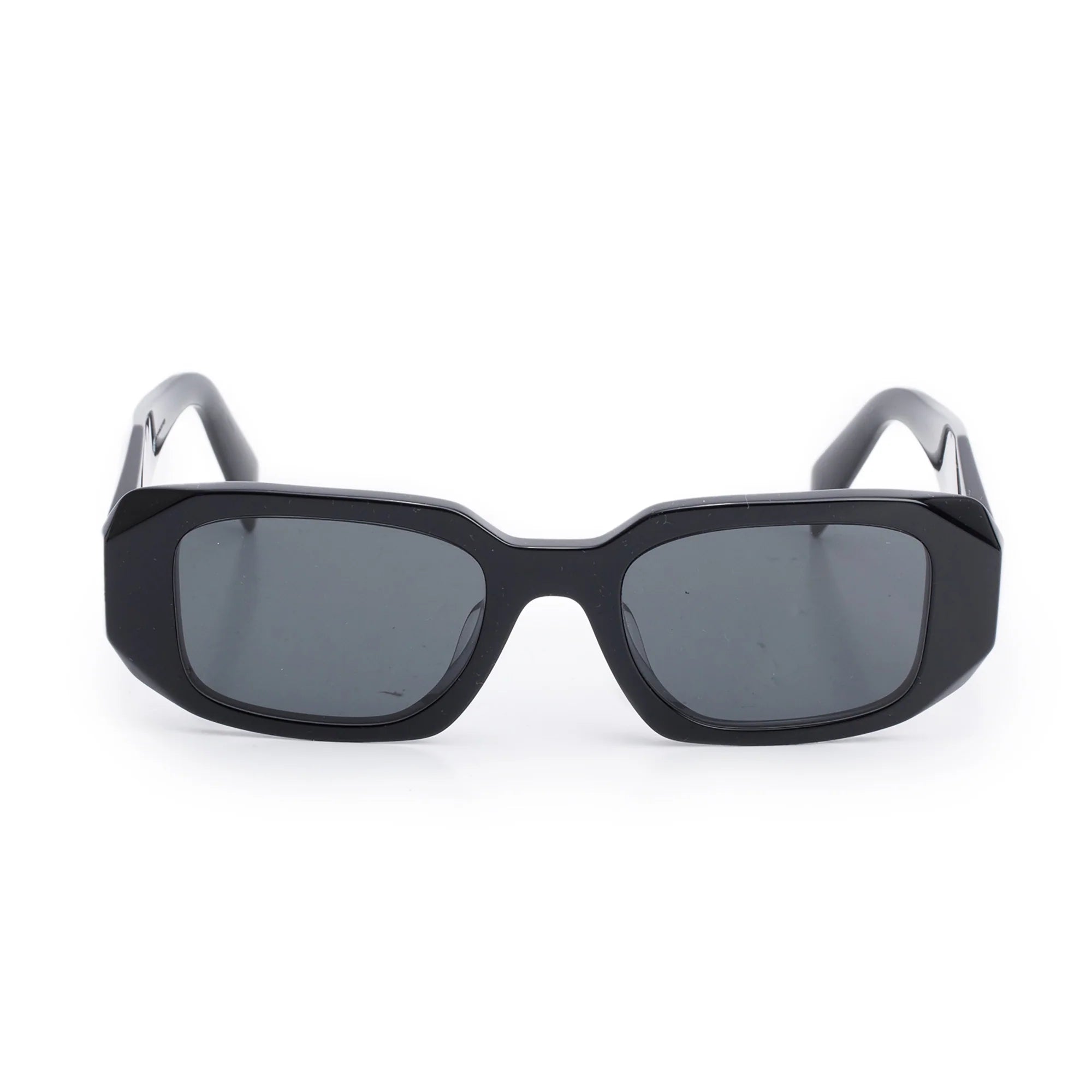 PRADA black rectangular sunglasses