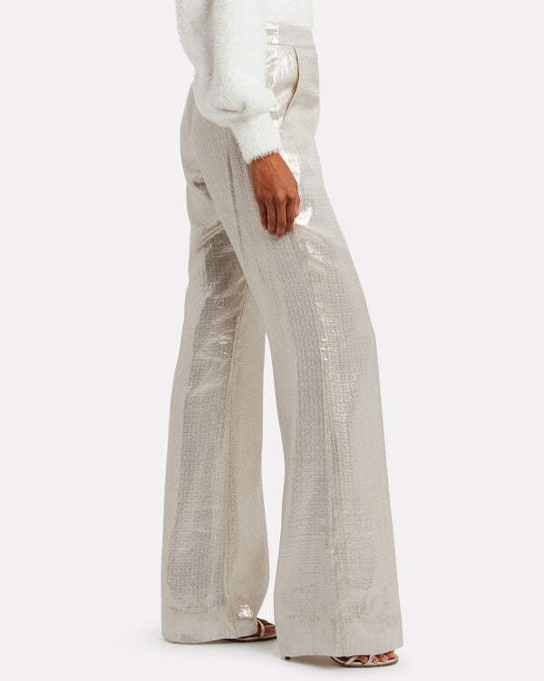 Derek Lam 10 Crosby Metallic Pants