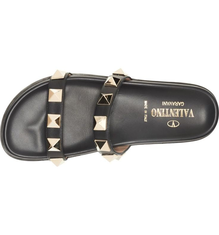 VALENTINO double band stud sandal