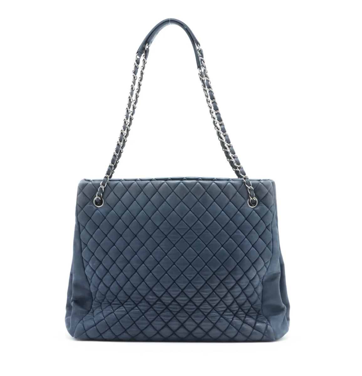 Pre-Loved Chanel™

Blue Lambskin Bubble Quilted Tote Bag