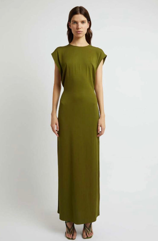 CHRISTOPHER ESBER AULENTI COLUMN SHIRT DRESS - MOSS