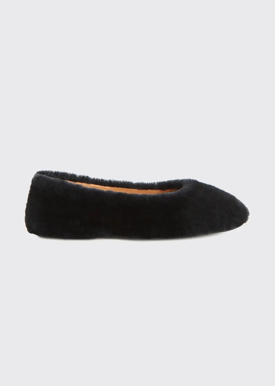 AQUATALIA faux fur flats